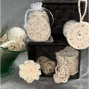 Handmade 100% Cotton Face Srubbies (Set of 5)